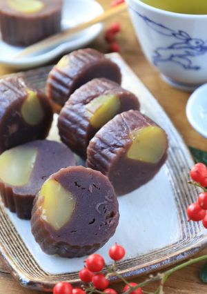 10分で!簡単♡栗蒸し羊羹-レシピのメイン写真