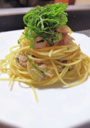 ツナと大葉の葱パスタ-レシピのメイン写真