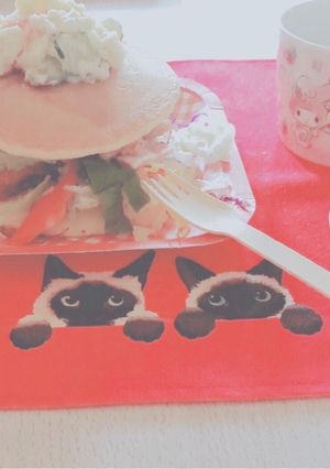パンケーキ野菜バーガー-レシピのメイン写真