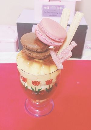 マカロンプリン風パフェ-レシピのメイン写真