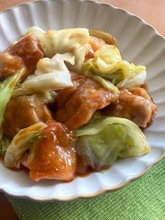 鶏もも肉とキャベツのコチュジャン甘辛炒め-レシピのメイン写真