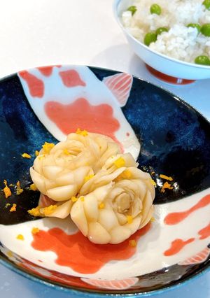 おせちに♪牡丹百合根(花ゆりね)の煮物-レシピのメイン写真