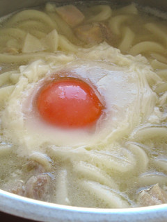 【 鶏もも肉のガーリックスープうどん 〗-レシピのメイン写真