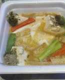 レンチンでお手軽うどん13あげネギとろろ