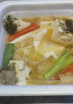 レンチンでお手軽うどん13あげネギとろろ-レシピのメイン写真