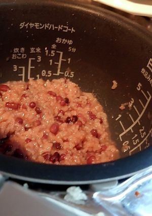 炊飯器で小豆粥-レシピのメイン写真