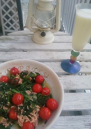 ほうれん草ツナトマトサラダ-レシピのメイン写真