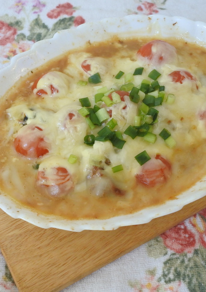 鯖缶とトマトの濃厚マヨチーズ❀-レシピのメイン写真