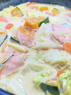 かぼちゃと白菜のクリーム煮-レシピのメイン写真