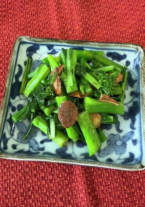 アスパラ菜のにんにくおひたし-レシピのメイン写真