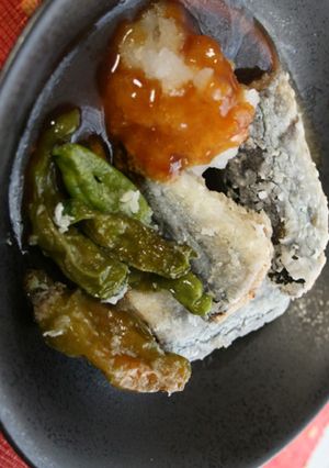 青魚の竜田揚げwith焼肉のたれあんかけ-レシピのメイン写真