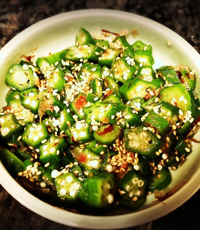 冷凍オクラで超簡単に、もう一品 by りょーりネコ 【クックパッド