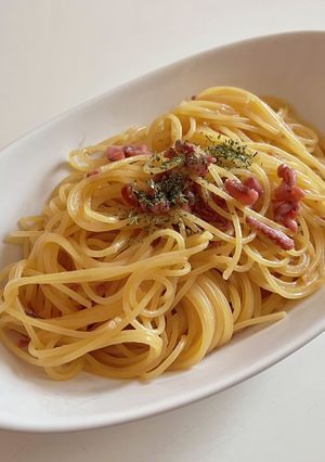塩辛パスタ-レシピのメイン写真