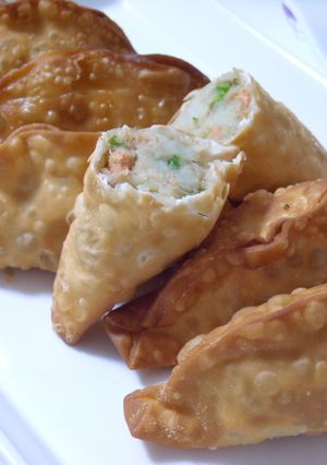 ポテトの揚げ餃子♪アスパラ・鮭フレーク入-レシピのメイン写真
