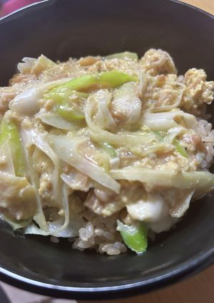 長ネギとなめ茸丼-レシピのメイン写真