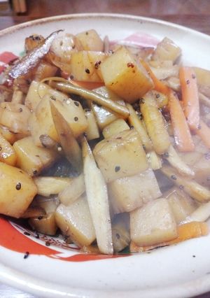 角切り菎蒻の甘辛金平-レシピのメイン写真