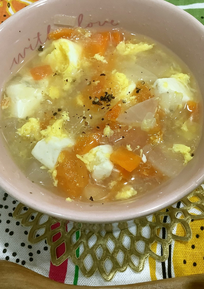 寒い冬におすすめ！簡単中華風トマトスープ-レシピのメイン写真