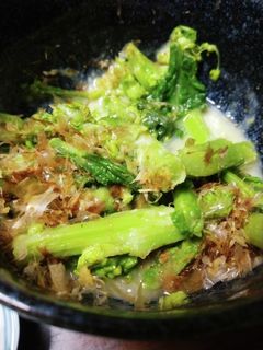 菜の花の鰹と辛子酢味噌和え-レシピのメイン写真