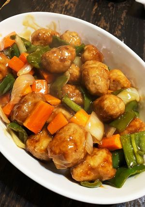 節約！お肉ゴロゴロの豚ミンチで酢豚-レシピのメイン写真