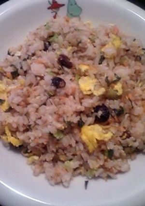 ■白魚＆高菜と鮭と卵の雑穀炒飯♪-レシピのメイン写真