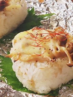 きのこdeパリおにぎり☆焼おにぎり☆弁当-レシピのメイン写真