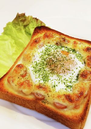 罪なやつさ目玉焼きトースト-レシピのメイン写真