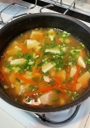 【簡単】豆腐と野菜のあんかけスープ-レシピのメイン写真