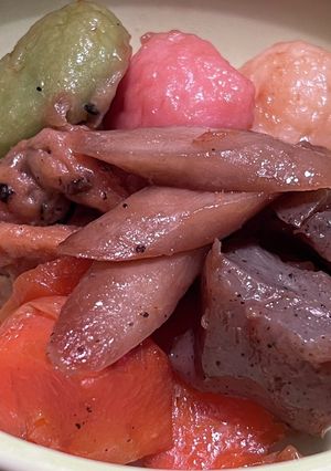 弁当♡簡単お惣菜♡3食団子で綺麗な煮物♡-レシピのメイン写真