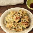 大量消費!【水菜のチーズチヂミ】海苔入り