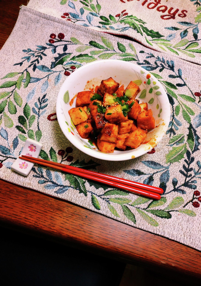 ヘルシーにも！絹厚揚げの焼肉のタレ炒め-レシピのメイン写真