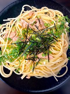 ツナと柚子胡椒の簡単和風パスタ-レシピのメイン写真