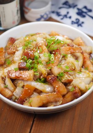 白菜消費✨豚バラと白菜のあまから和風炒め-レシピのメイン写真