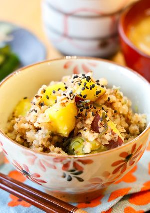 サツマイモと塩昆布の楠公めし-レシピのメイン写真