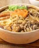 きのこカレー　煮込みラーメン鍋