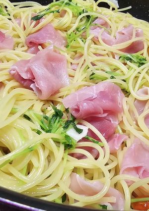 生ハムのペペロンチーノ-レシピのメイン写真