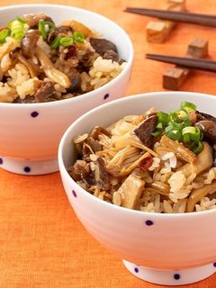 きのこと牛肉の甘辛混ぜご飯-レシピのメイン写真