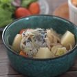 レンジでさばじゃが