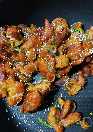ヤンニョムチキン風　大豆ミート　大豆肉-レシピのメイン写真