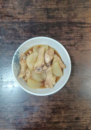 大根と手羽元の煮物。-レシピのメイン写真