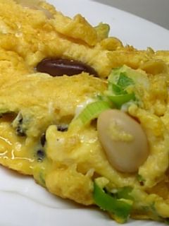 豆入り和風オムレツ-レシピのメイン写真