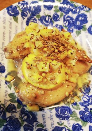 梨湖の簡単！焼きレモンペッパーチキン！-レシピのメイン写真