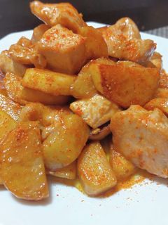 じゃが芋と鶏むね肉のマヨ醤油炒め-レシピのメイン写真