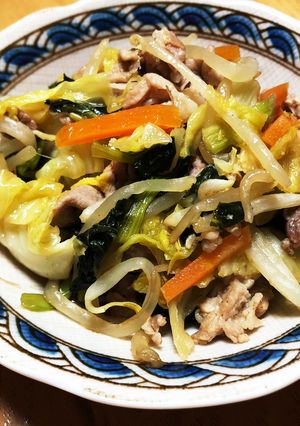 ターサイ入りの野菜炒め-レシピのメイン写真