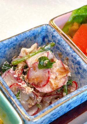 だしがら活用♪ラディッシュのおかかマヨ-レシピのメイン写真