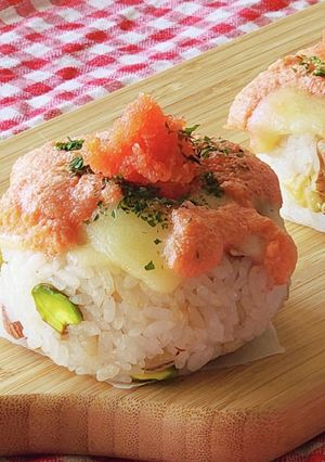 ナッツ☆チーズ☆明太子☆パリ焼きおにぎり-レシピのメイン写真