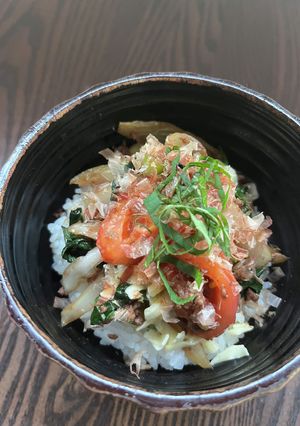 トマト炒め丼-レシピのメイン写真