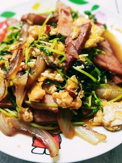 豆苗の卵炒め-レシピのメイン写真
