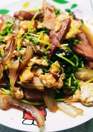 豆苗の卵炒め-レシピのメイン写真