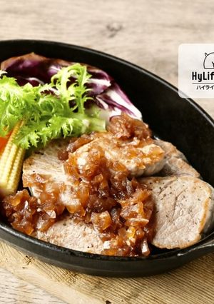 　豚ヒレ肉厚切りステーキ オニオンソース-レシピのメイン写真