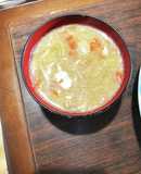 白菜とえのきと人参の掻き玉とろみスープ